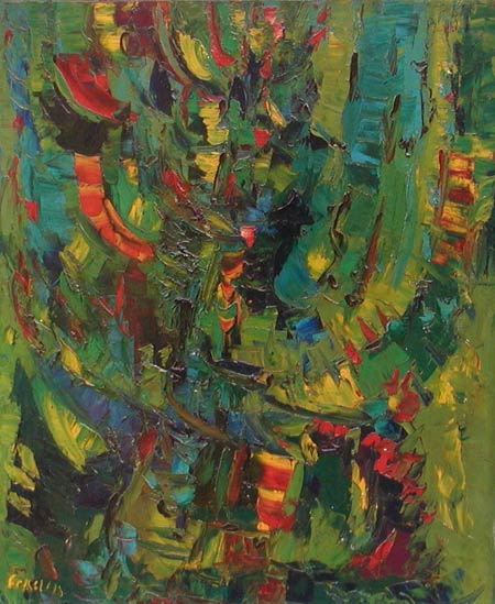 Bruno Scaglia; Vegetazione a Portovenere, 1968