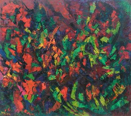 Bruno Scaglia; Angolo di bosco, 1973