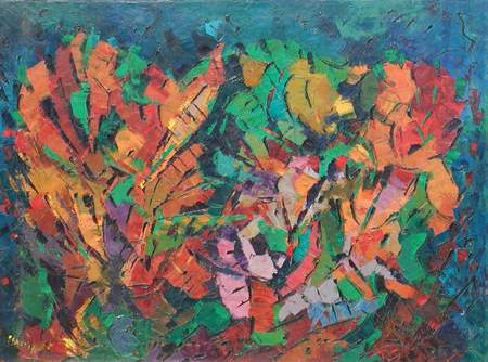 Bruno Scaglia; Paesaggio lombardo, 1970