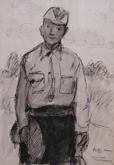 Francesco Fedeli; Prigioniero, 1942